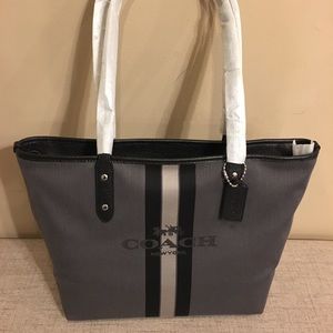 Coach Horse & Carriage Jacquard City Tote